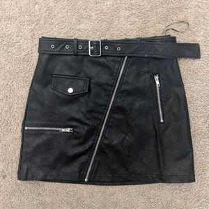 Seek The Label Faux Leather Skirt